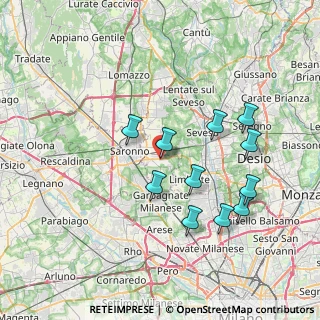 Mappa Via Borromeo d'Adda, 20033 Solaro MI, Italia (7.06091)