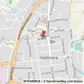 Mappa Via calza 27, 13045 Gattinara, Vercelli (Piemonte)