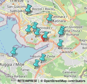 Mappa Via Caboto Giovanni E Sebastiano, 34147 Trieste TS, Italia (1.79615)