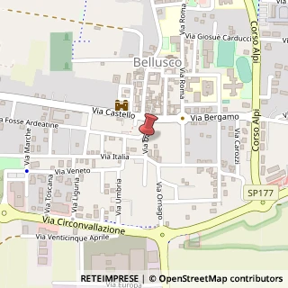 Mappa Via Dante, 22, 20882 Vimercate, Monza e Brianza (Lombardia)