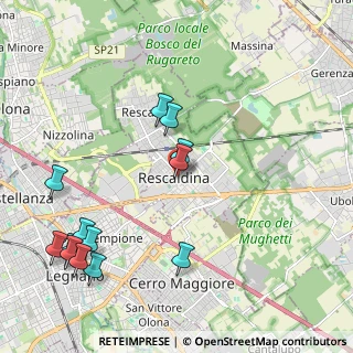 Mappa Piazza della Chiesa, 20027 Rescaldina MI, Italia (2.43615)
