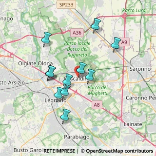 Mappa Piazza della Chiesa, 20027 Rescaldina MI, Italia (3.33833)