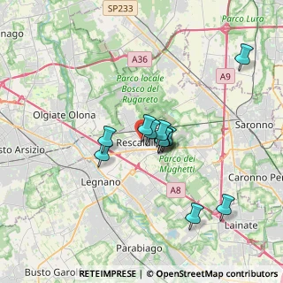 Mappa Piazza della Chiesa, 20027 Rescaldina MI, Italia (2.715)