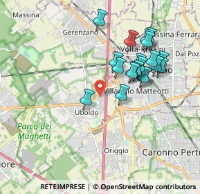 Mappa Via Spinella, 21040 Uboldo VA, Italia (1.743)