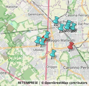 Mappa Via Spinella, 21040 Uboldo VA, Italia (1.61909)