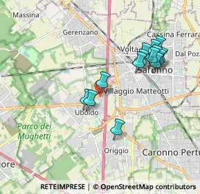 Mappa Via Spinella, 21040 Uboldo VA, Italia (1.81714)