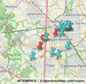 Mappa Via Spinella, 21040 Uboldo VA, Italia (1.74786)