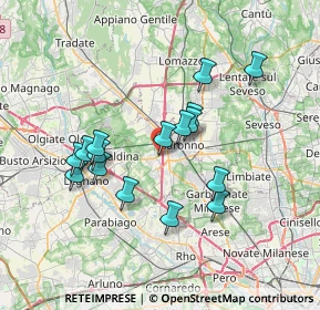 Mappa Via Spinella, 21040 Uboldo VA, Italia (6.3575)