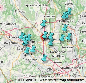 Mappa Via Spinella, 21040 Uboldo VA, Italia (6.56053)