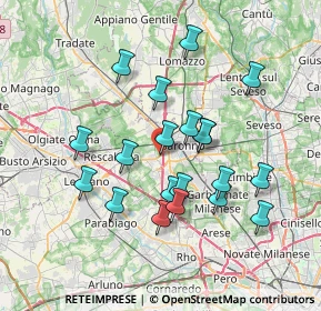 Mappa Via Spinella, 21040 Uboldo VA, Italia (6.653)