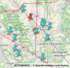 Mappa Via Spinella, 21040 Uboldo VA, Italia (4.07)