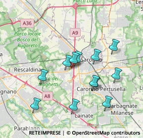 Mappa Via Spinella, 21040 Uboldo VA, Italia (3.38167)