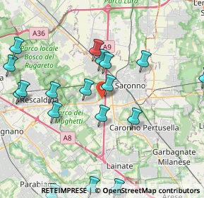 Mappa Via Spinella, 21040 Uboldo VA, Italia (5.2615)