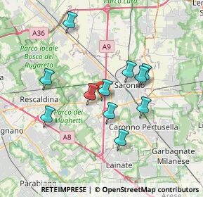 Mappa Via Spinella, 21040 Uboldo VA, Italia (3.10818)