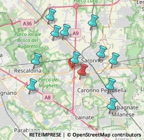 Mappa Via Spinella, 21040 Uboldo VA, Italia (3.84333)