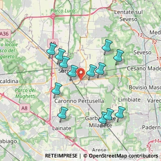 Mappa Via Eugenio Montale, 20020 Solaro MI, Italia (3.53923)