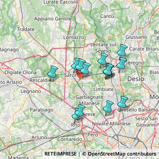 Mappa Via Eugenio Montale, 20020 Solaro MI, Italia (6.36643)