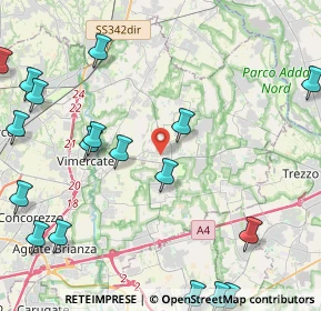 Mappa Via Giuseppe Mazzini, 20882 Bellusco MB, Italia (6.2425)