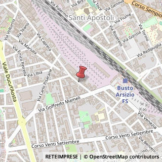 Mappa Via Galileo Ferraris, 10, 21052 Busto Arsizio, Varese (Lombardia)