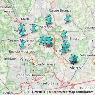 Mappa Via Olmetto, 20832 Desio MB, Italia (3.6315)