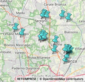 Mappa Via Olmetto, 20033 Desio MB, Italia (3.777)