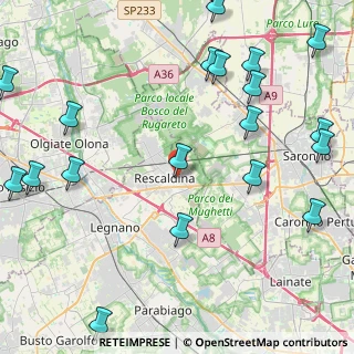 Mappa Via Bozzente angolo, 20027 Rescaldina MI, Italia (6.0515)