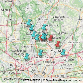 Mappa Via Erminio Rovagnati, 20832 Desio MB, Italia (5.29833)