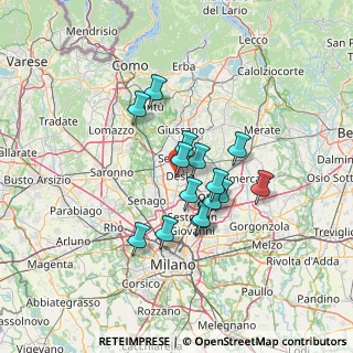 Mappa Via Erminio Rovagnati, 20832 Desio MB, Italia (10.23333)