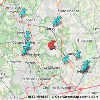 Mappa Via Erminio Rovagnati, 20832 Desio MB, Italia (5.044)