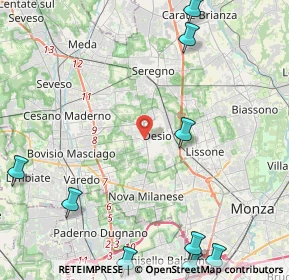 Mappa Via Erminio Rovagnati, 20832 Desio MB, Italia (6.80636)