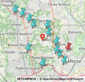 Mappa Via Erminio Rovagnati, 20832 Desio MB, Italia (4.03308)