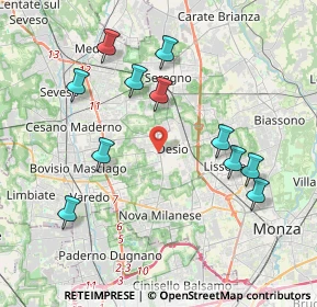 Mappa Via Erminio Rovagnati, 20832 Desio MB, Italia (4.05)