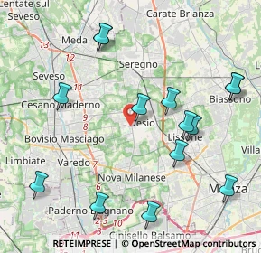 Mappa Via Erminio Rovagnati, 20832 Desio MB, Italia (4.675)