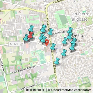 Mappa Via Erminio Rovagnati, 20832 Desio MB, Italia (0.4165)