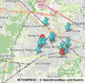 Mappa Via Ferrara, 21052 Busto Arsizio VA, Italia (1.46182)