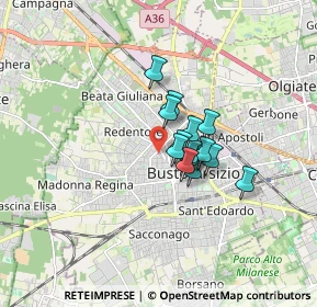 Mappa Via Ferrara, 21052 Busto Arsizio VA, Italia (0.98929)