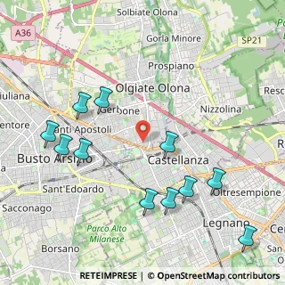 Mappa Via Amendola Giovanni, 21057 Olgiate Olona VA, Italia (2.35818)