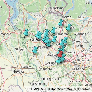 Mappa Via Amendola Giovanni, 21057 Olgiate Olona VA, Italia (10.8635)