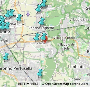 Mappa Piazza Cadorna, 20033 Solaro MI, Italia (3.237)