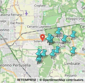 Mappa Piazza Cadorna, 20033 Solaro MI, Italia (1.65077)