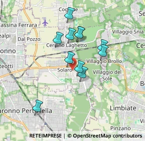 Mappa Piazza Cadorna, 20033 Solaro MI, Italia (1.47818)