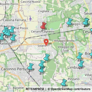 Mappa Piazza Cadorna, 20033 Solaro MI, Italia (3.4115)