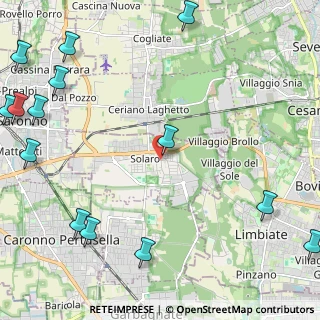 Mappa Piazza Cadorna, 20033 Solaro MI, Italia (3.40286)
