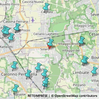 Mappa Piazza Cadorna, 20033 Solaro MI, Italia (3.266)