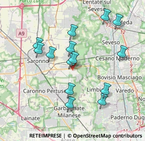 Mappa Piazza Cadorna, 20033 Solaro MI, Italia (3.61643)