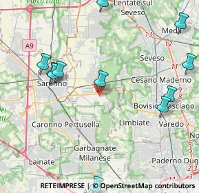 Mappa Piazza Cadorna, 20033 Solaro MI, Italia (5.87929)