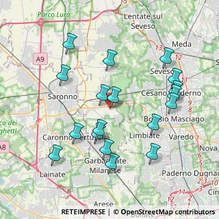 Mappa Piazza Cadorna, 20033 Solaro MI, Italia (4.02778)