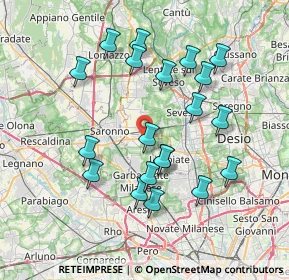 Mappa Piazza Cadorna, 20033 Solaro MI, Italia (7.2255)