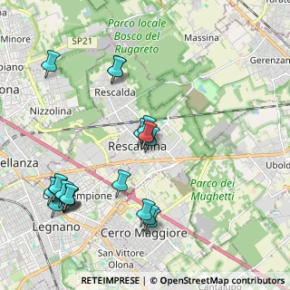 Mappa Via Giuseppe Garibaldi, 20027 Rescaldina MI, Italia (2.333)