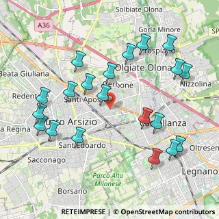 Mappa Via S. Miniato, 21052 Busto Arsizio VA, Italia (2.26)